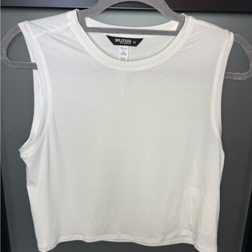 Splits59 Women's Classic White Muscle Tee